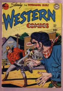 WESTERN COMICS #6 1948- THE WYOMING KID-COWBOY MARSHALL VG