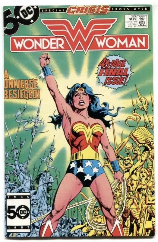 Wonder Woman #329 1986 Last issue-DC comic book VF