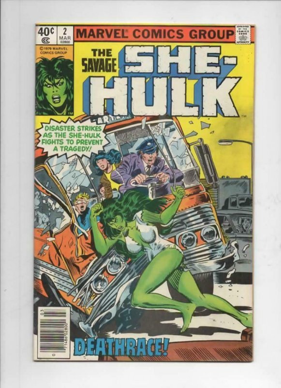 SHE-HULK #2, VG/FN, DeathRace, 1980, more Marvel and She-Hulk in store