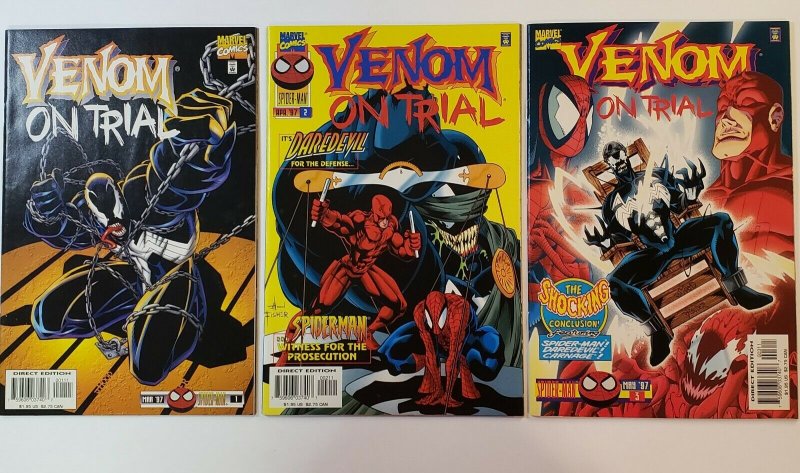 Venom On Trial #1-3 Complete Set Marvel Comics 1997 VF/NM