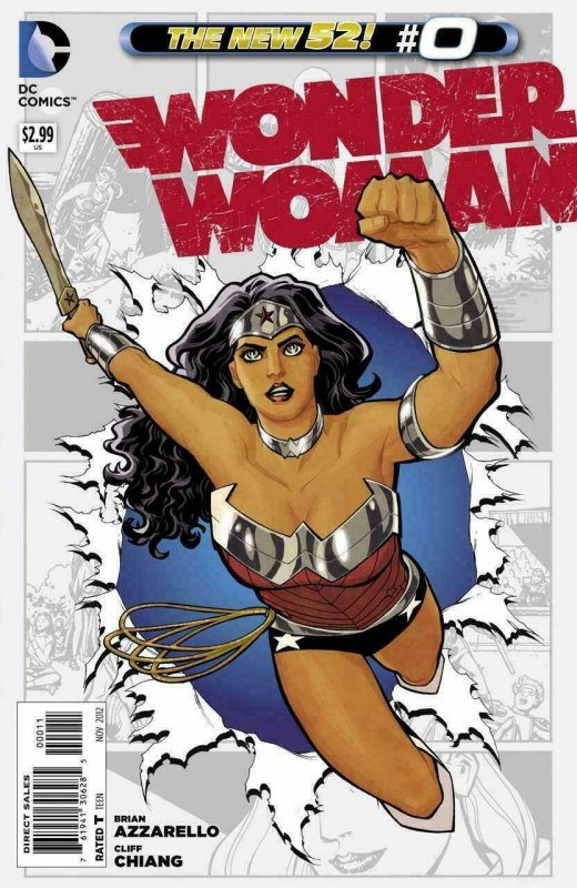 WONDER WOMAN #0 AND 11 COVERS OF THE DC NEW 52 SERIES ALL NEAR MINT.