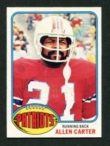 1976 Topps Allen Carter #166  NM-MT New England Patriots