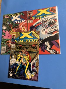 X-Factor #'s 36 NEWSSTAND,  346 & #66 Direct Edition (1991) VF + / -