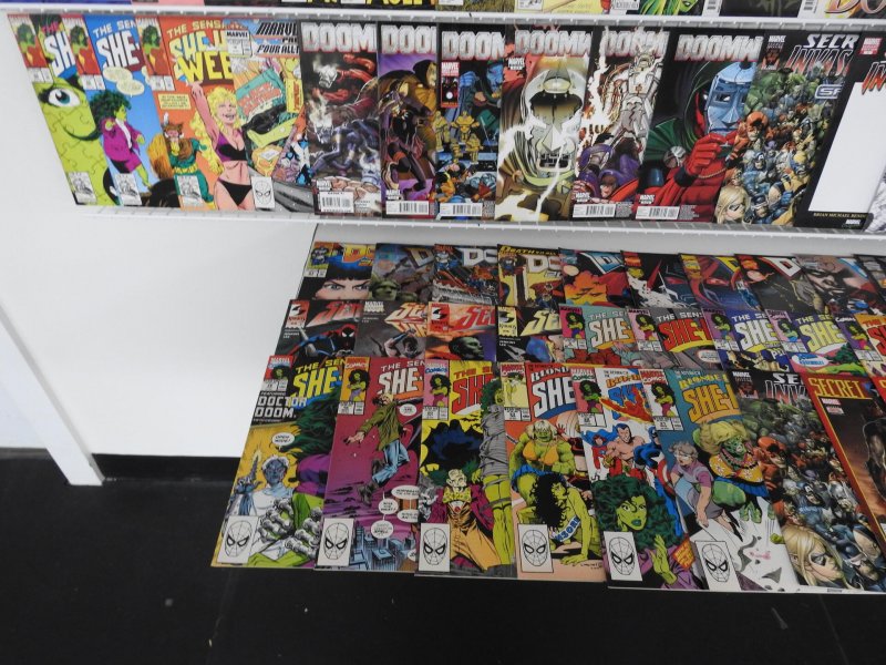 Huge Lot of 190+ Comics W/ She-Hulk, Dr. Doom, Secret Invasion Avg VF Condition!