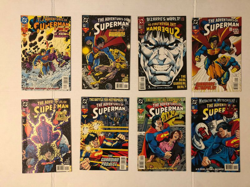 Adventures Of Superman #501 - 529 And Annuals 1-6 &8 Lot Of 37