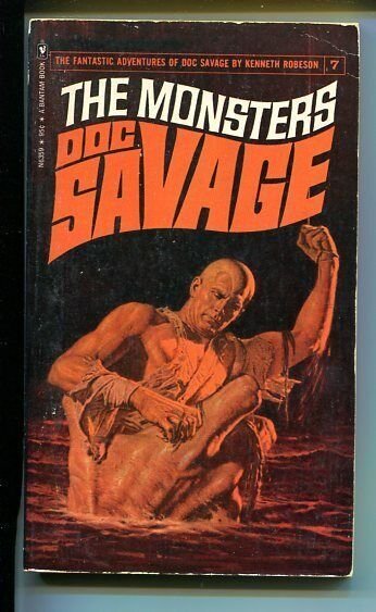 DOC SAVAGE-THE MONSTERS-#7-ROBESON-VG-COVER JAMES BAMA- VG