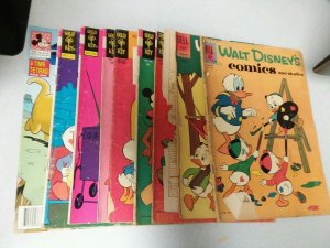 Walt Disney's Comics And Stories 9 Issue Silver Bronze Age Cartoon Comics Lot