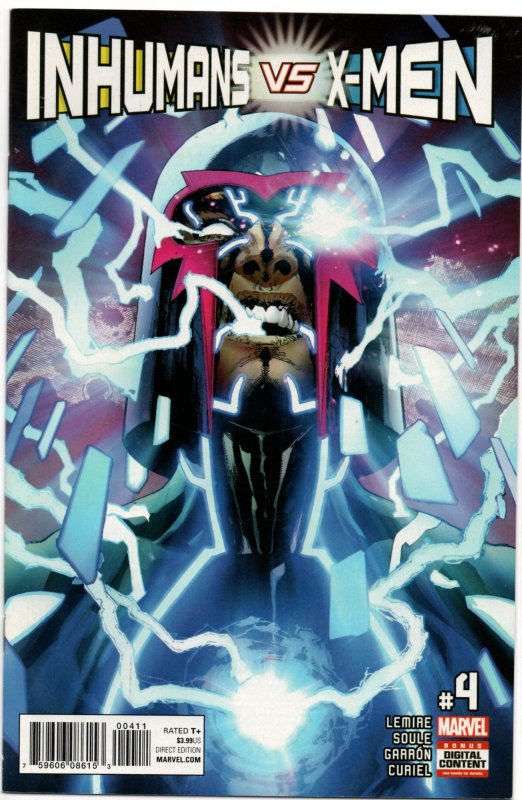 Inhumans vs X-Men #4 (2017) NM (9.4) Inhumans face Magneto. An X-man deserts?!