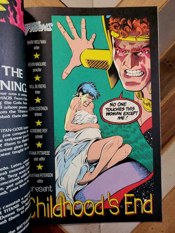 Team Titans #1 (DC 1992) NIGHTRIDER Variant (VF-) Marv Wolfman & George Perez