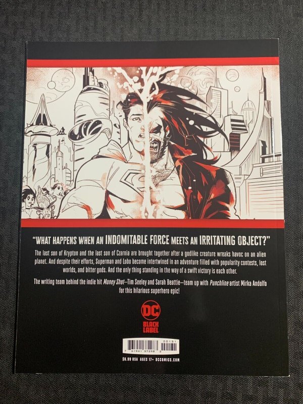 2021 SUPERMAN VS LOBO Book #1 Variant SC DC Black Label VF 8.0 Mirka Andolfo