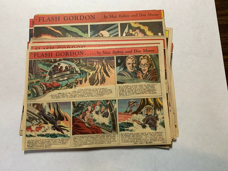 Flash Gordon’s 1952 Tabloid Color Newspaper Sundays Lot Of 41