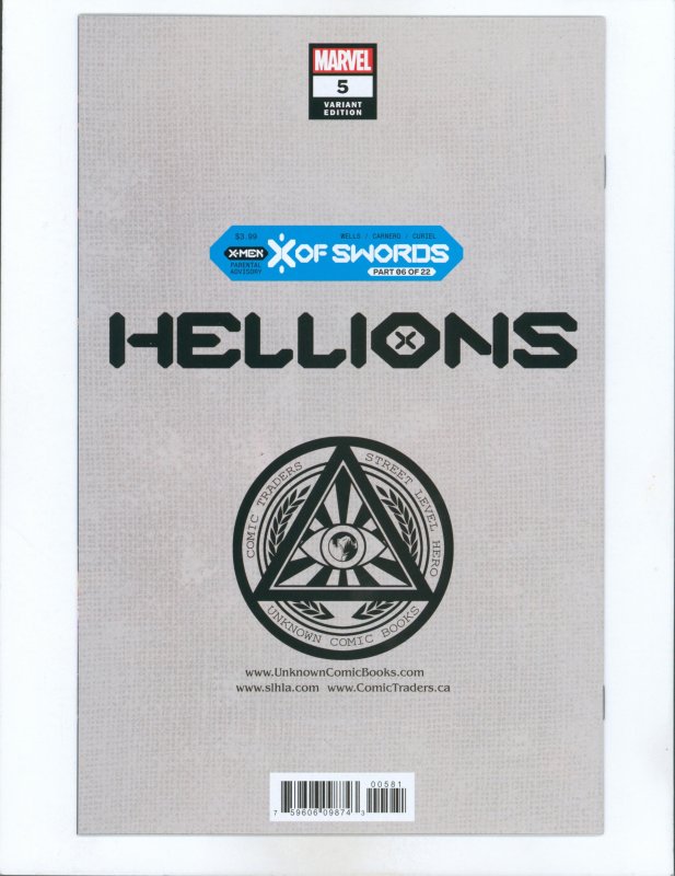 Hellions 5 Anacleto Virgin Variant