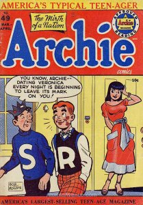 Archie #49 COVERLESS ; Archie | low grade comic March 1951 Cover Not Included