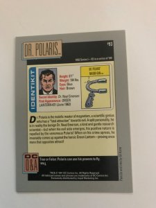 DR. POLARIS #93 card : 1992 DC Universe Series 1, NM/M, Impel; GL villain