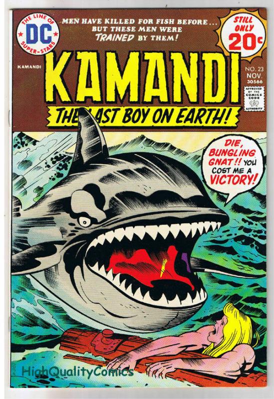 KAMANDI #23, VF, Jack Kirby, Last Boy on Earth, 1972, more JK in store