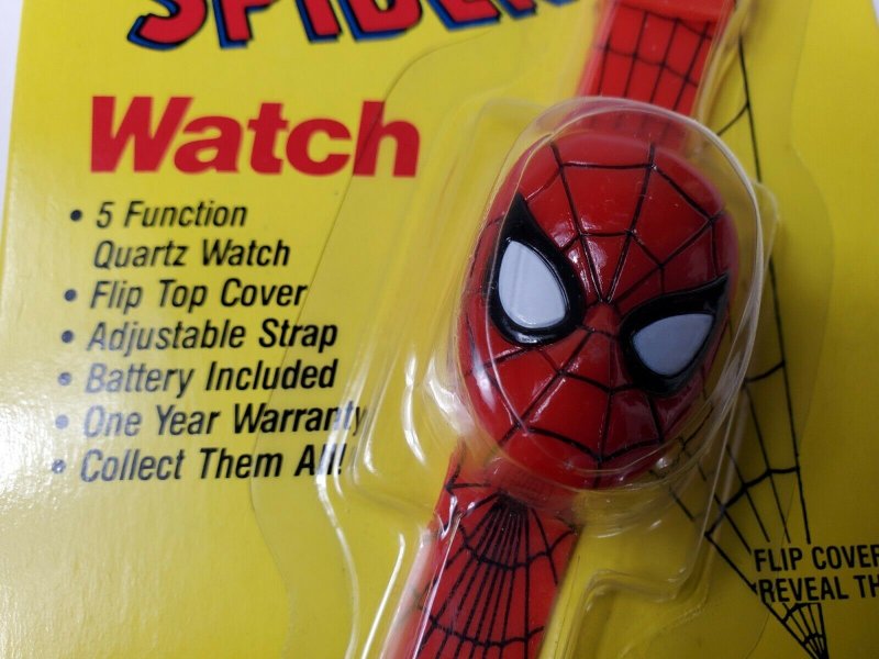 Spider man watch vintage Marvel comic Rare 1990   NM