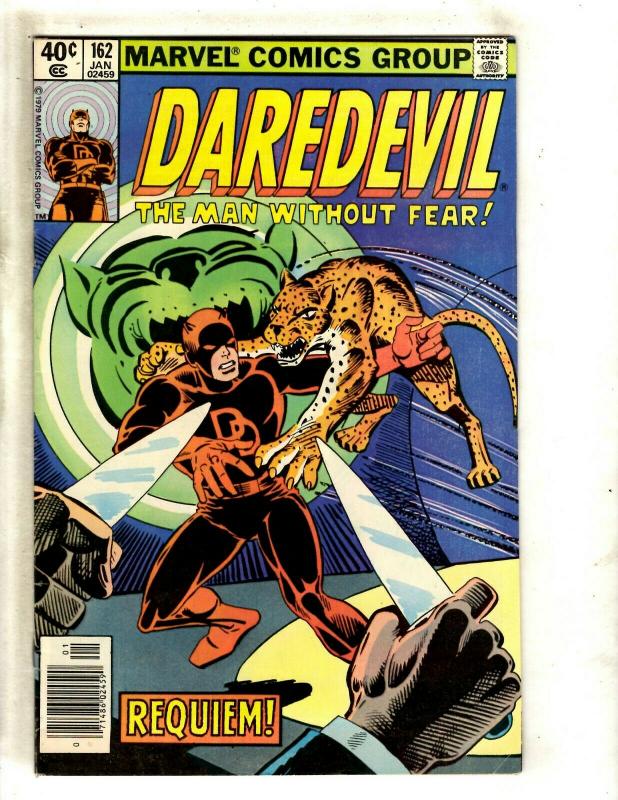 Daredevil # 162 FN/VF Marvel Comic Book Elektra Bullseye Frank Miller NP9