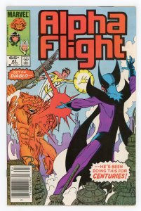 Alpha Flight #21 John Byrne Newsstand VF