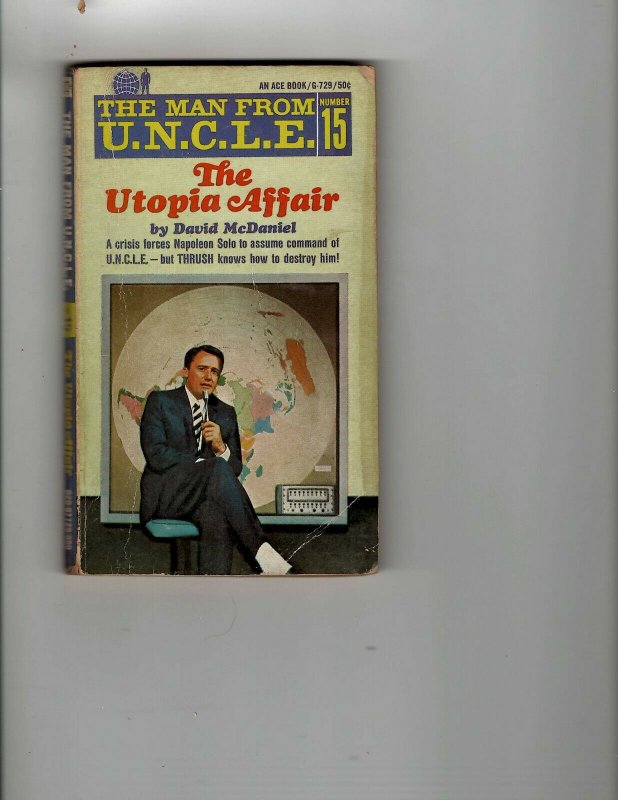 3 Books Live and Let Die Man From U.N.C.L.E The Utopia Affair Student Nurse JK11