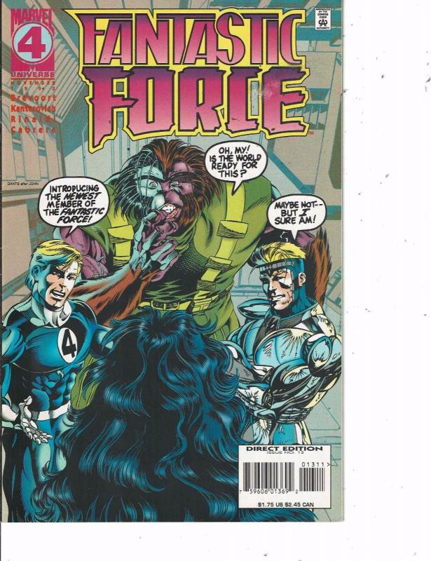 Lot Of 5 Fantastic Force Marvel Comic Book #12 13 14 17 18 Iron Man Thor  ON14