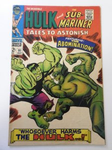Tales to Astonish #91 (1967) VG Condition rust on staples