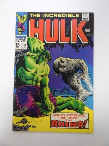 The Incredible Hulk #104 (1968) VG condition rusty staples
