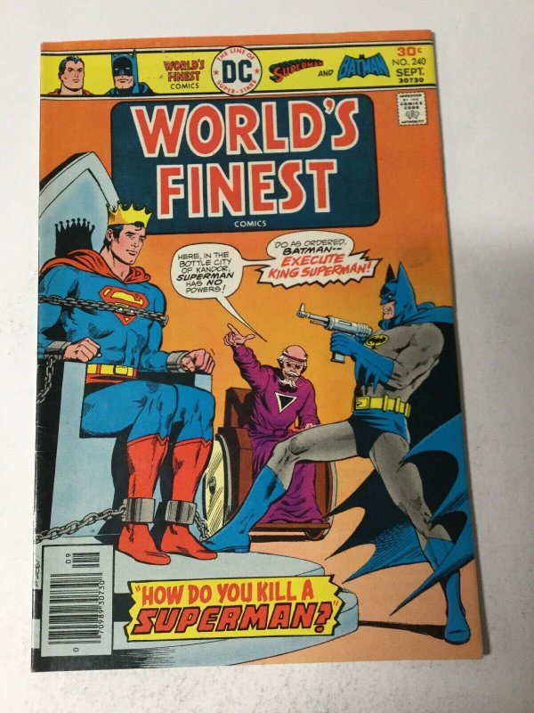 World’s Finest Comics 240 Fn Fine 6.0 Newsstand Dc