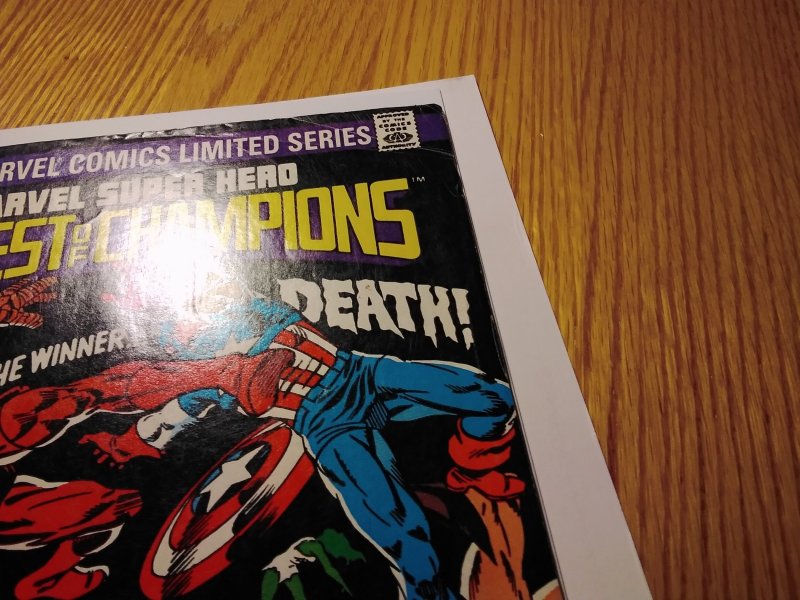 Contest of Champions #3 Newsstand Edition (1982) Avengers Daredevil Wolverine