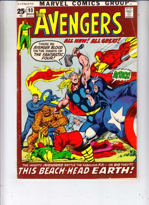 Avengers, The #93 (Nov-71) FN/VF Mid-High-Grade Avengers