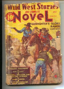 Wild West Stories & Complete Novel 4/1939-Elusive transition issue-Violent pu...