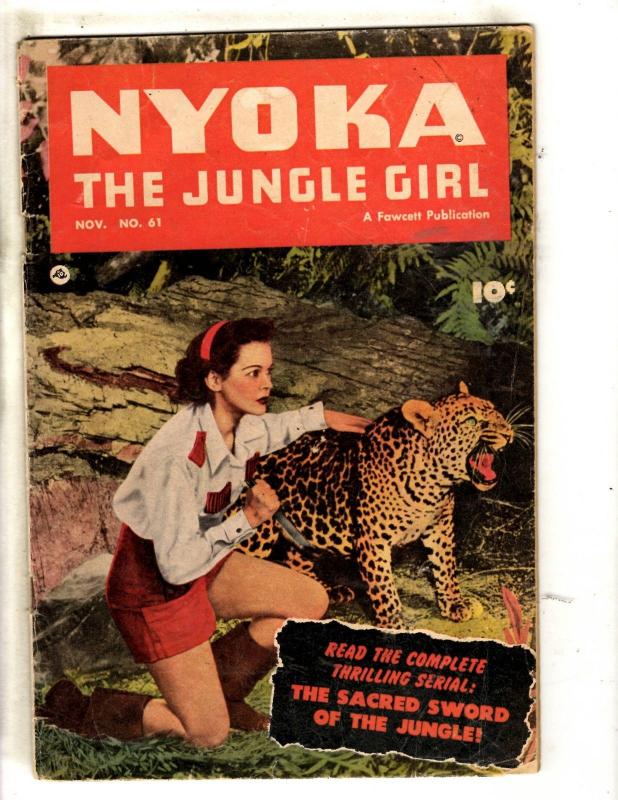 Nyoka The Jungle Girl # 61 FN- Fawcett Publication Comic Book Photo Cover  JL1