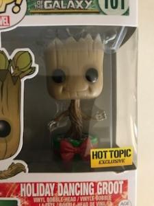 Guardians Of Galaxy Holiday Dancing GROOT Hot Topic Exclusive Pop Vinyl