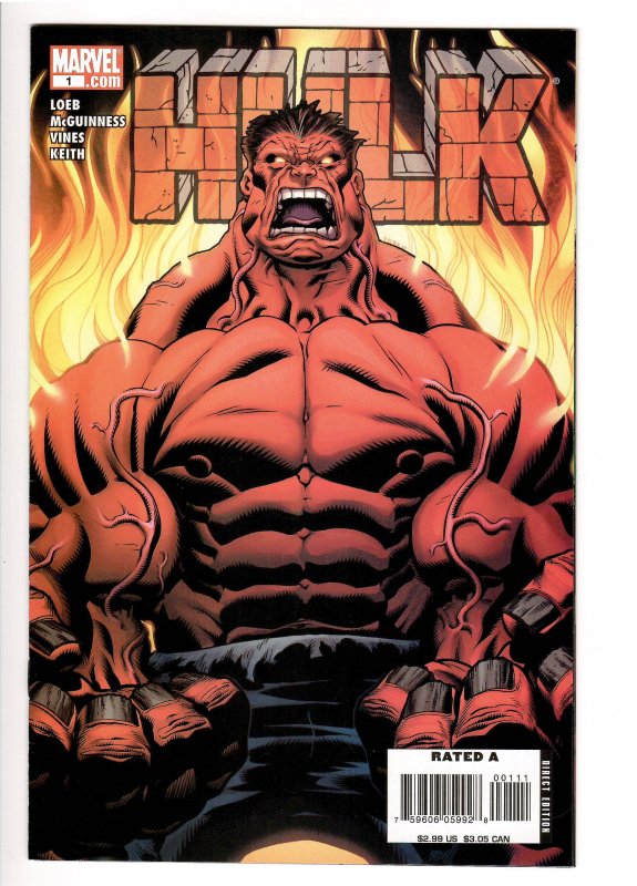 HULK 1 2008 VF/NM 9.2-9.4 1st RED HULK.;DEATH OF ABOMINATION.