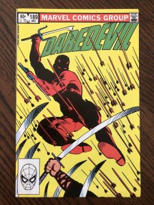 Daredevil #189 REALLY NICE! Frank Miller 1982 Marvel