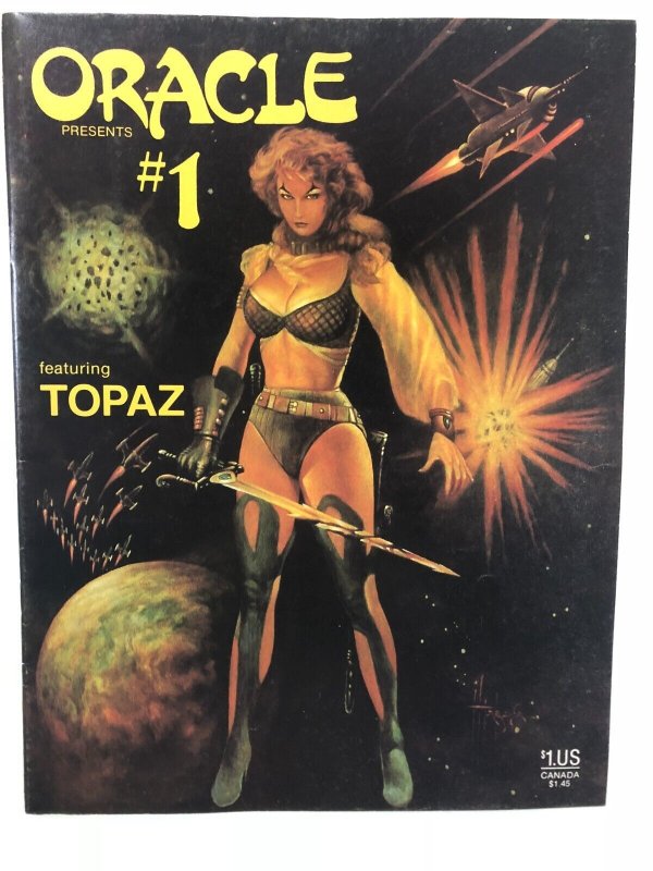 ORACLE #1  (1986) reprints all 30 pages of the 1978 Topaz saga by GEORGE PEREZ