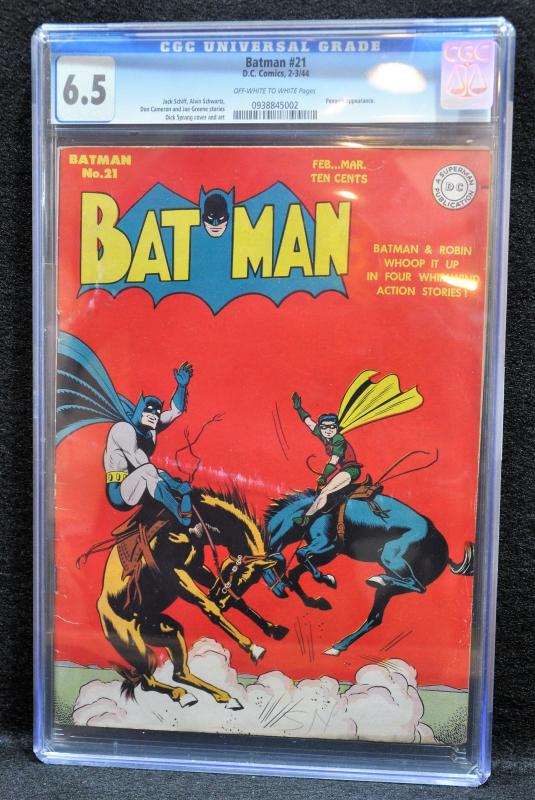 Batman #21 (DC, August 1944) - CGC 6.5