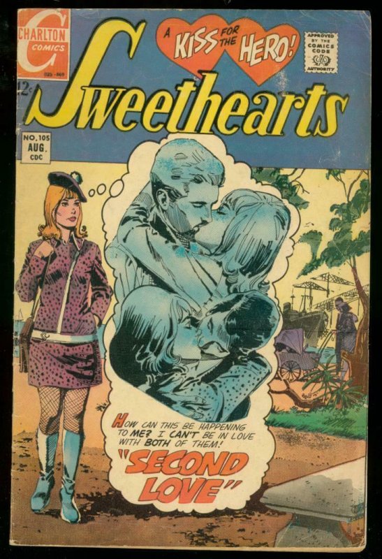 SWEETHEARTS #105 1969-CHARLTON COMICS-ROMANCE LONDON VG