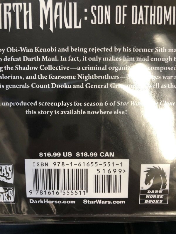 Star Wars Darth Maul Son Of Dathomir (2014) Dark Horse TPB SC Jeremy Barlow