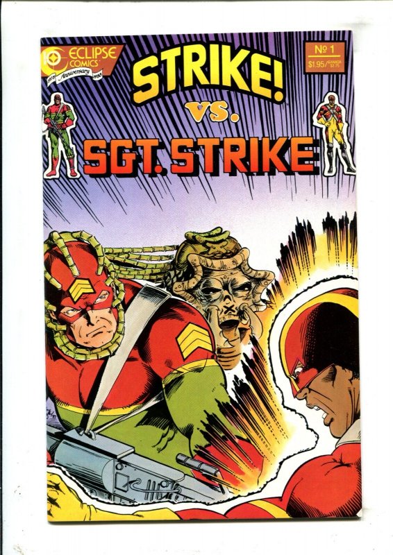 Eclipse 3PC LOT #1 - Masked Man/Strike vs Sgt Strike/Air Maidens (7.5/8.0) 1984