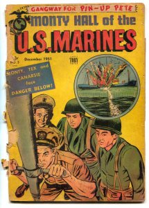 Monty Hall Of The US Marines #3 1951- reading copy FAIR