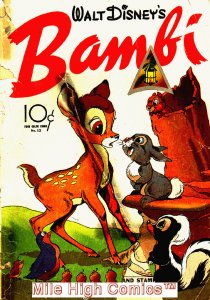BAMBI (1943 Series) (DELL) (DISNEY) #1 FC #12 Fair Comics Book