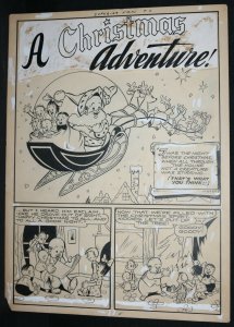 A Christmas Adventure Complete 6 Page Story - LA - 1940s art by Unknown