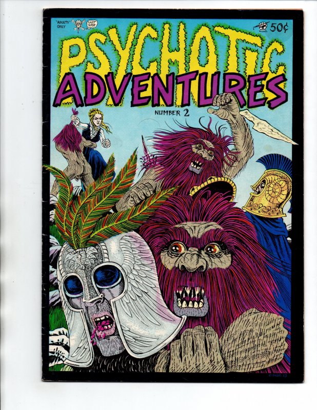 Psychotic Adventures Illustrated #2 - erotic horror - Underground - 1973 - VG