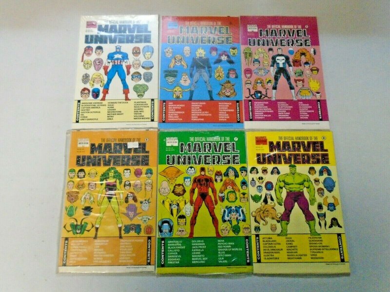 Handbook of the Marvel Universe Comic Lot From #2-36 18 Different NM (1990-1993)