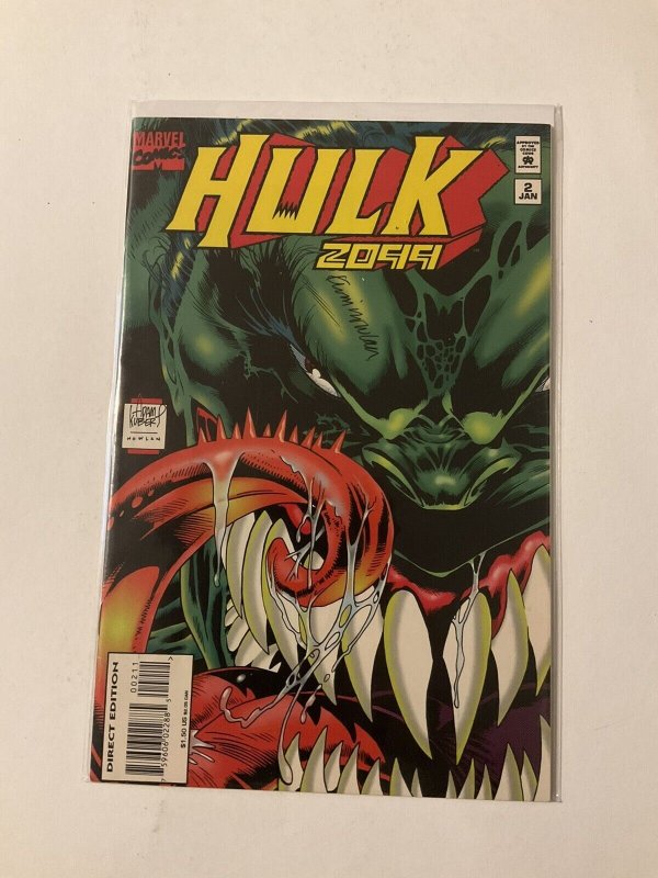 Hulk 2099 2 Near Mint Nm Signed Nowlan Marvel