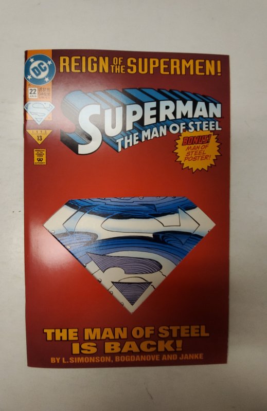 Superman: The Man of Steel #22 (1993) NM DC Comic Book J693