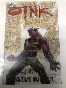Oink Heaven’s Butcher # 2 (1996) Variant • Kitchen Sink • Signed By John Mueller