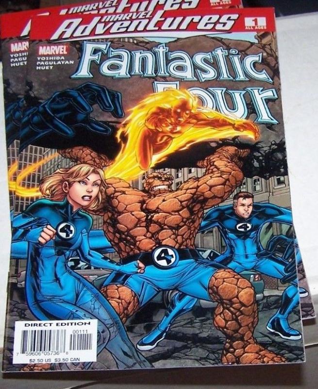   Fantastic Four-marvel adventures  #1  2005, Marvel the thing human torch storm 