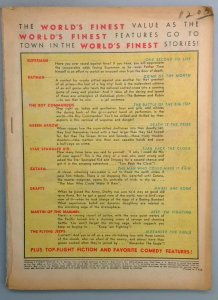 World's Finest #8 Coverless 0.3 DC Comics 1942