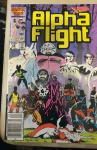 Alpha Flight #33 Newsstand Edition (1986) Alpha Flight 